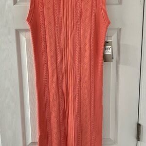 Guess Coral Sleeveless Midi Dress